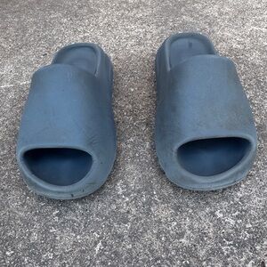 Slide Sandals in Slate Blue